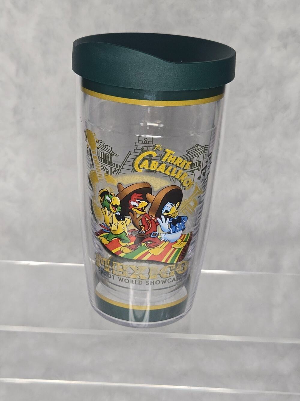 Disney Parks Epcot World Showcase Three Caballeros Tervis Tumbler Lid 20oz